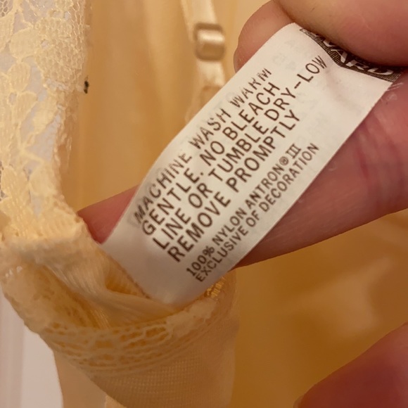 Vintage Montgomery Ward NEW Peach CHEMISE SLIP SZ 36 - Picture 8 of 9